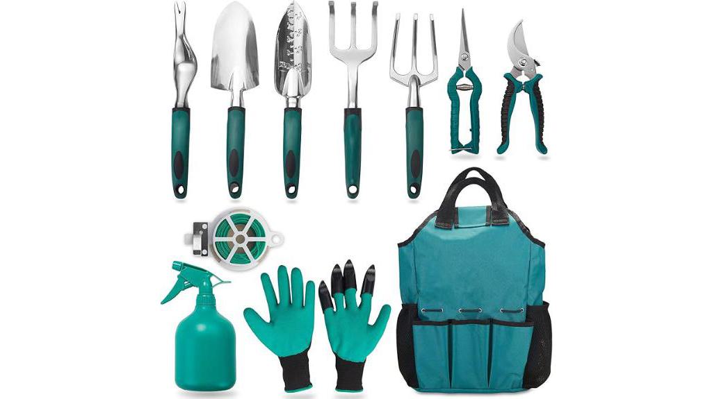 11 piece aluminum garden set