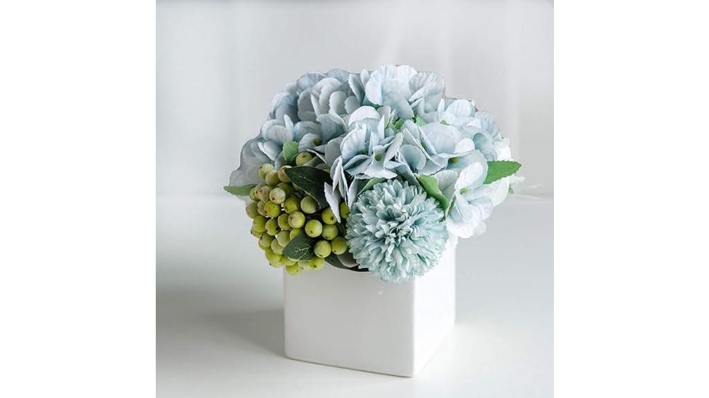 artificial peony flowers arrangement