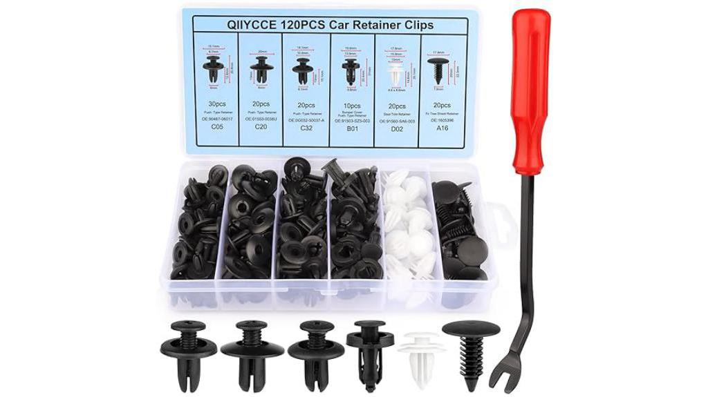 car clips and rivets