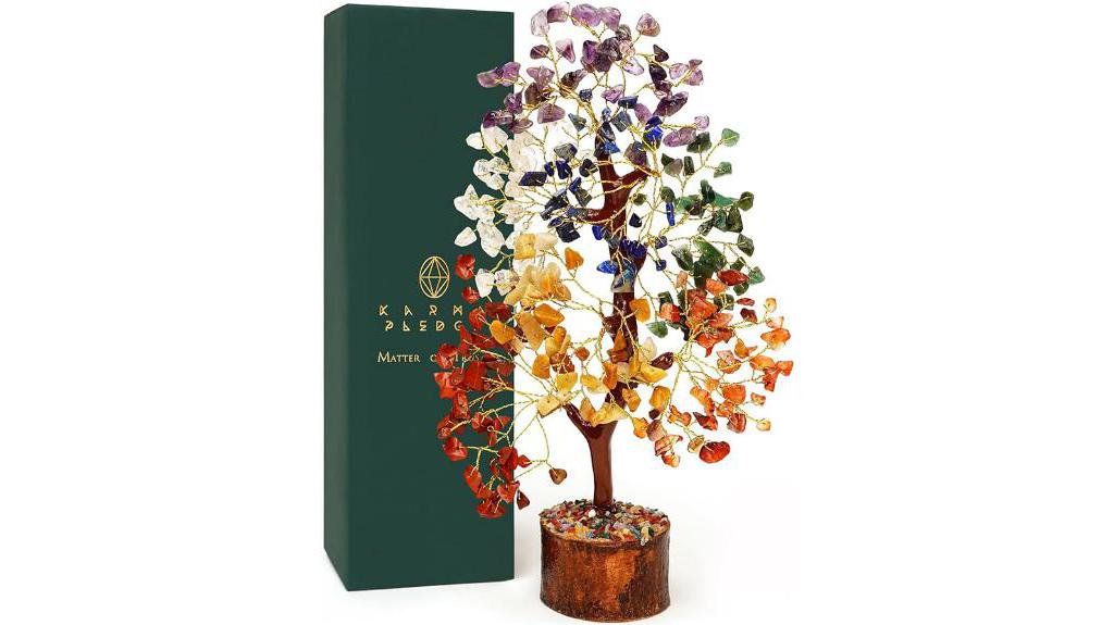 chakra healing crystal tree