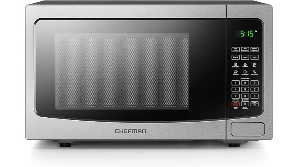 chefman digital stainless microwave