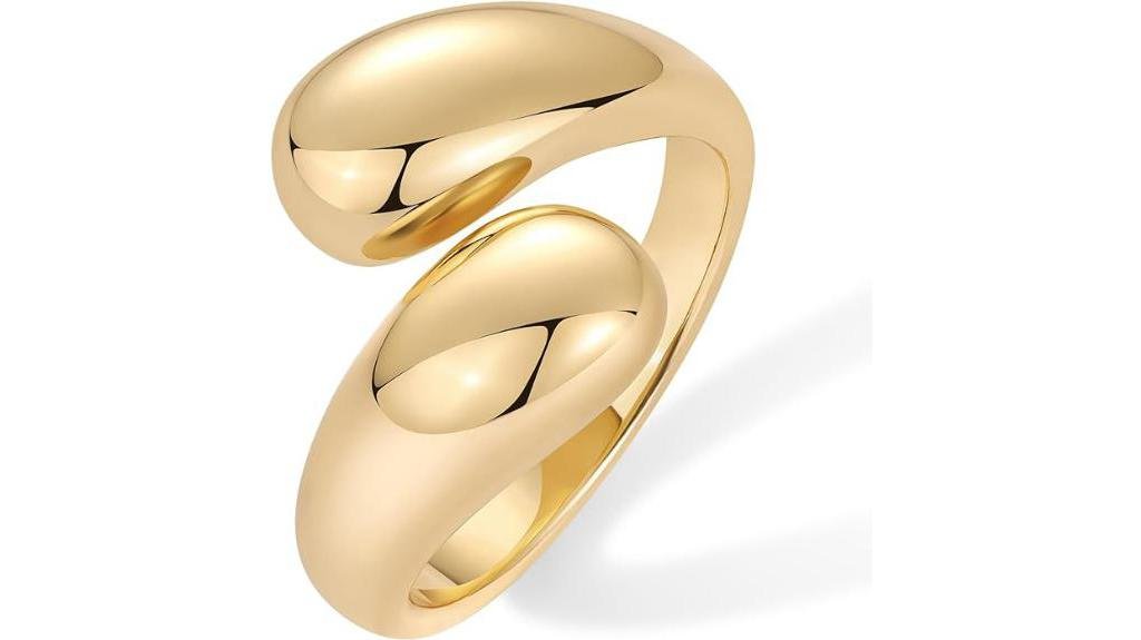 chunky open twist rings