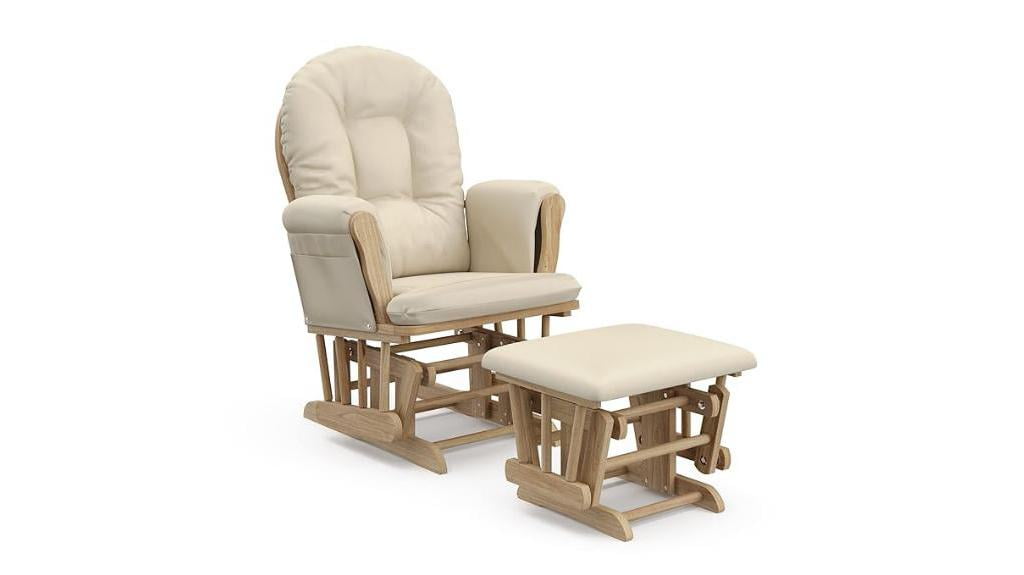 comfortable nursery glider set