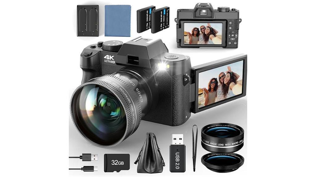 digital camera with accessories