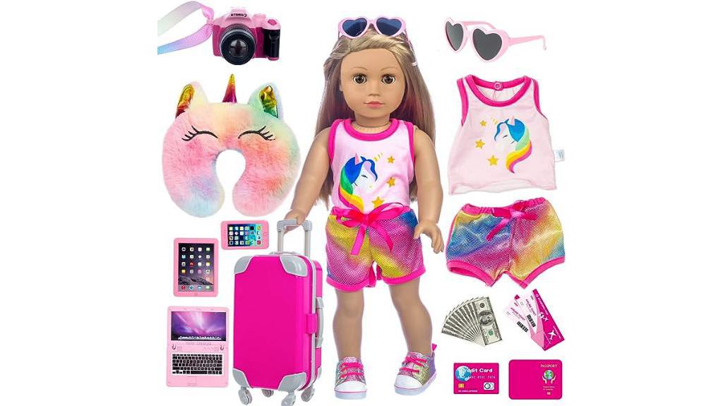 doll travel gear set