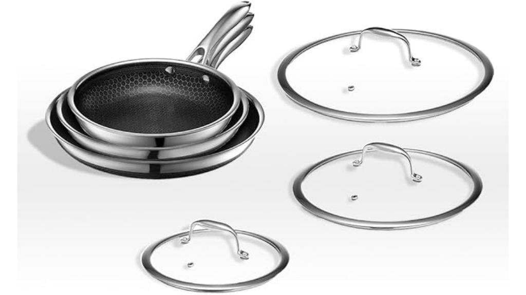 hexclad fry pan set