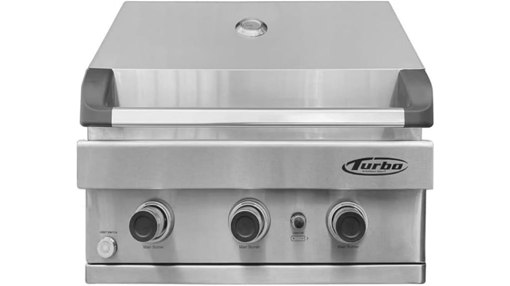 high performance built in gas grill