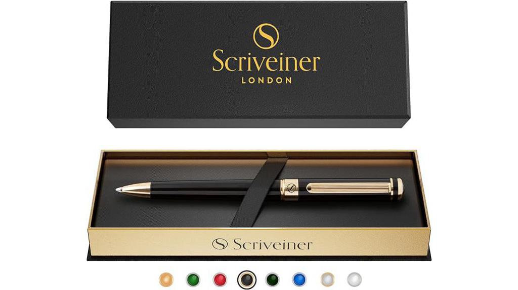 luxurious black ballpoint pen