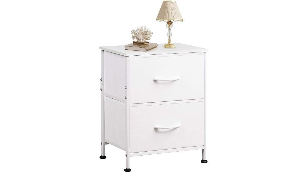 modern white nightstand storage