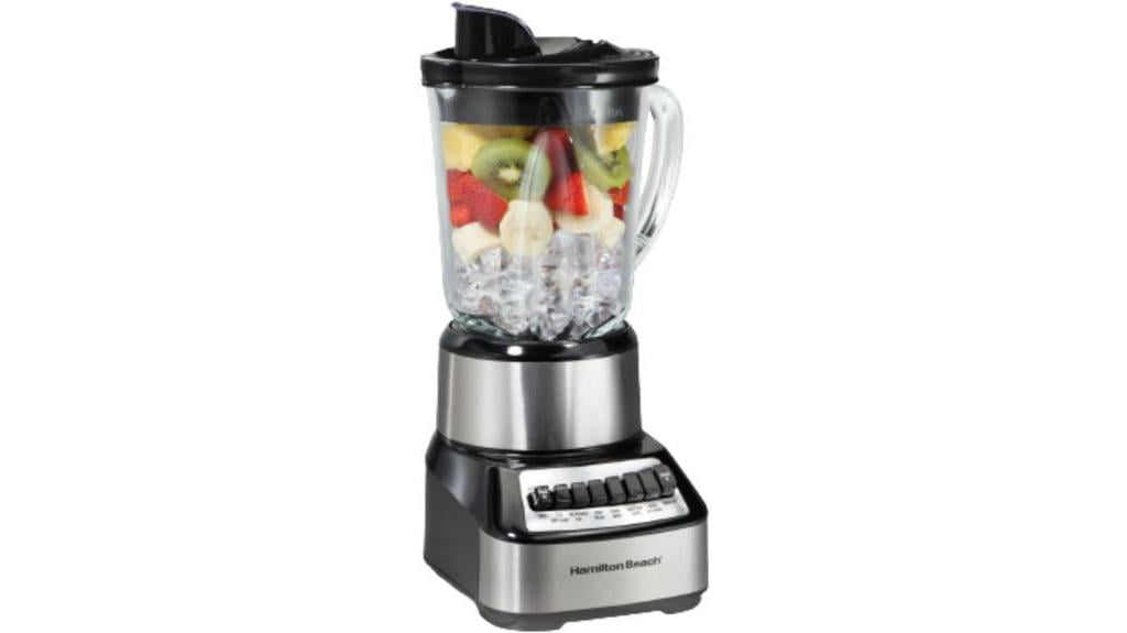 powerful blender with glass jar