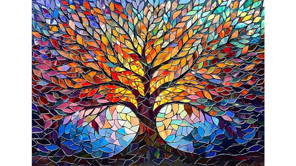 stained glass tree puzzle