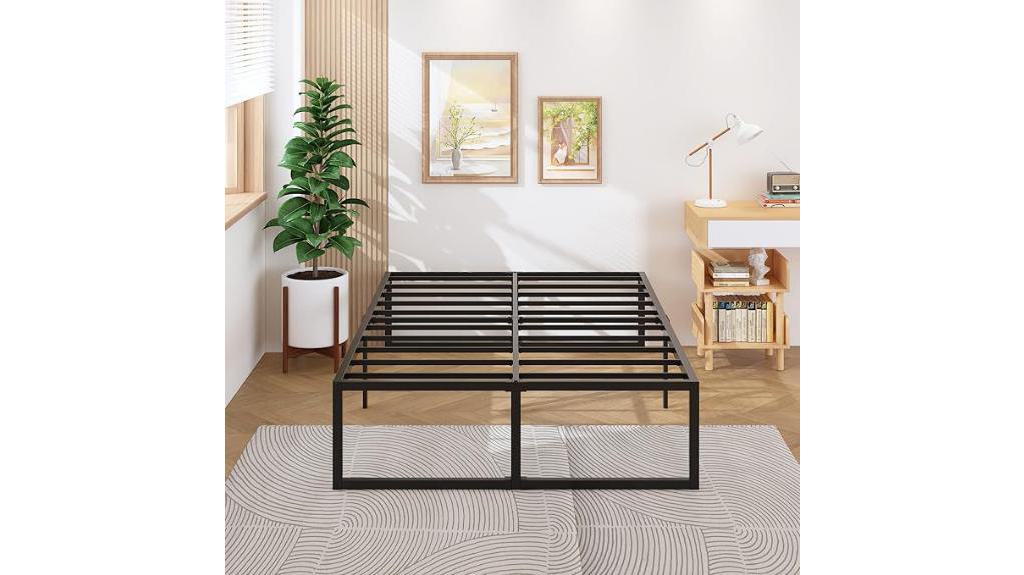 sturdy metal king frame