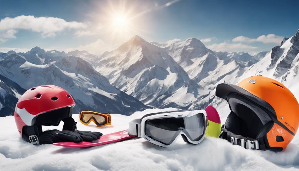 winter sports gear selection